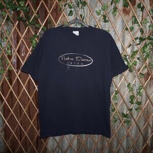 Large - Vintage Y2K Notre Dame UNI Irish embroider 90s shirt